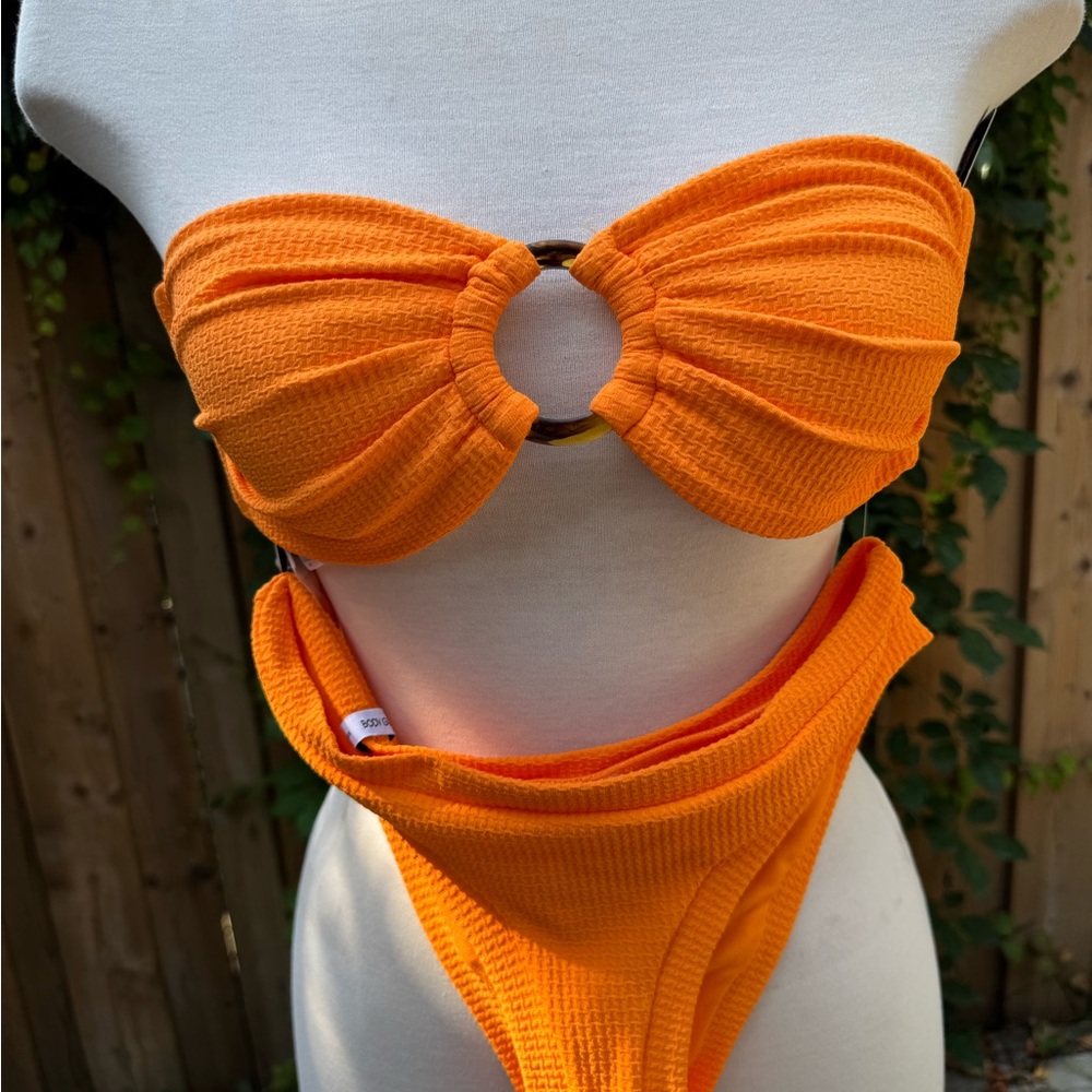 Body Glove Bright Orange Textured Bikini